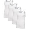 Regular - Tank - 4 Pack White