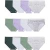 Cotton - 12 Pack - Green/Purple/White
