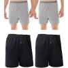 Big Man - Knit Boxer - 4 Pack Black Gray