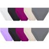 Micro Mesh - Plus Size Hi Cut - 10 Pack - Grey/Black/Purple
