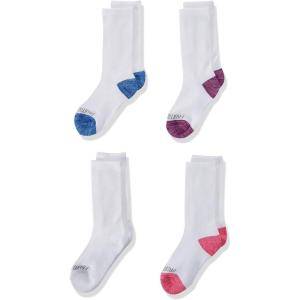 Fruit Of the Loom Girls’ Everyday Lightweight Sport Quarter Sock (10 Pack)(White)