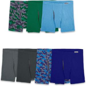 Fruit of the Loom Boys’ Boxer Briefs with Coolzone Fly(7 Pack – Covered Waist)