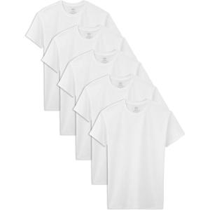 Fruit of the Loom Boys’ Eversoft Cotton Undershirts, T Shirts & Tank Tops(T Shirt – Boys – 120 Pack – White)