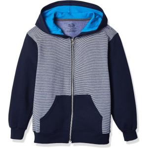 Fruit of the Loom Boys’ Explorer Fleece Collection(Full Zip – Navy Stripe)