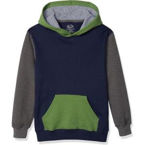 Fruit of the Loom Boys’ Explorer Fleece Collection(Pullover – Navy/Charcoal)