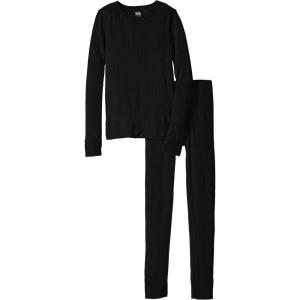 Fruit of the Loom Boys Waffle Thermal Underwear Set(Black Soot)
