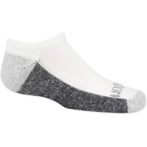 Fruit of the Loom Boys’ Zone Cushion No Show Socks (10 Pack)(White)