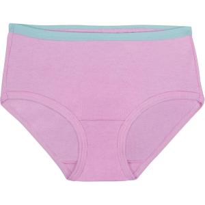 Fruit of the Loom Girls’ Cotton Brief Underwear Multipacks(Brief – 240 Pack – White/Stripes/Animal Print)