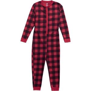 Fruit of the Loom Kids Premium Thermal Waffle Union Suit(Buffalo Check)