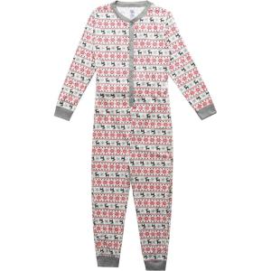 Fruit of the Loom Kids Premium Thermal Waffle Union Suit(Fair Isle White)