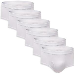 Fruit of the Loom Men’s Big & Tall Undershirt Multipacks(Brief – 6 Pack – White)