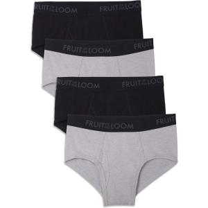 Fruit of the Loom Men’s Breathable Underwear(Black/Gray)