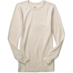 Fruit of the Loom Men’s Classic Midweight Waffle Thermal Underwear Crew Top(Natural)