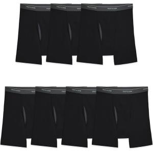 Fruit of the Loom Men’s Coolzone Boxer Briefs, Moisture Wicking & Breathable, Assorted Color Multipacks(7 Pack – Black)