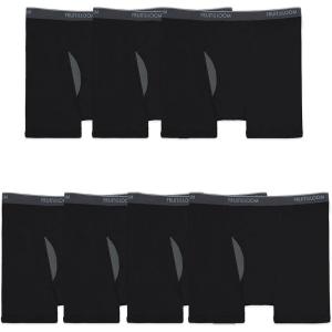 Fruit of the Loom Men’s Coolzone Boxer Briefs, Moisture Wicking & Breathable, Assorted Color Multipacks(Big Man – 7 Pack – Black)