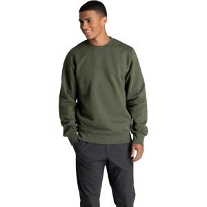 Fruit of the Loom Men’s Crafted Comfort Fleece Sweatshirts(Military Green Heather)