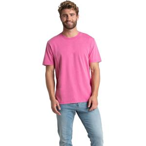 Fruit of the Loom Men’s Crafted Comfort Tee, Relaxed & Classic Fit, Sizes S-2X(Classic Fit – Cotton – Pink Flash)