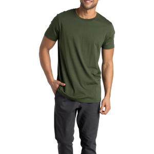 Fruit of the Loom Men’s Crafted Comfort Tee, Relaxed & Classic Fit, Sizes S-2X(Classic Fit – Pima Cotton – Military Green)