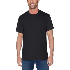 Fruit of the Loom Men’s Crafted Comfort Tee, Relaxed & Classic Fit, Sizes S-2X(Relaxed Fit – Cotton – Black)