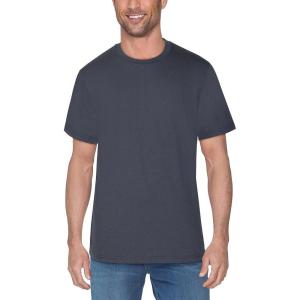 Fruit of the Loom Men’s Crafted Comfort Tee, Relaxed & Classic Fit, Sizes S-2X(Relaxed Fit – Cotton – Grey)