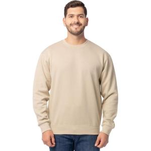 Fruit of the Loom Men’s Eversoft Fleece Crewneck Sweatshirts, Moisture Wicking & Breathable, Sizes S-4x(Khaki Heather)