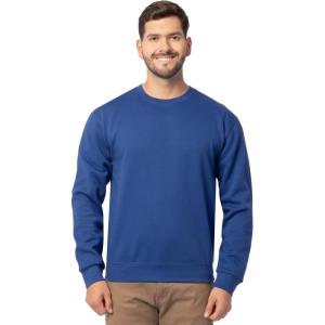Fruit of the Loom Men’s Eversoft Fleece Crewneck Sweatshirts, Moisture Wicking & Breathable, Sizes S-4x(Mellow Blue)