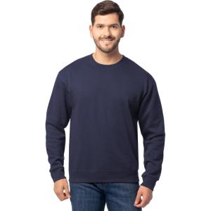 Fruit of the Loom Men’s Eversoft Fleece Crewneck Sweatshirts, Moisture Wicking & Breathable, Sizes S-4x(Navy)