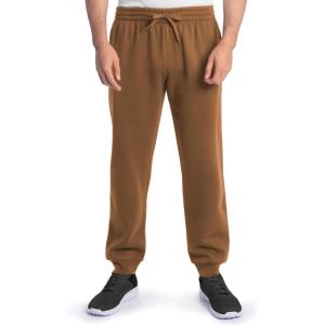 Fruit of the Loom Mens Eversoft Fleece Joggers with Pockets, Relaxed Fit, Moisture Wicking, Breathable, Tapered Sweatpants(Golden Pecan)