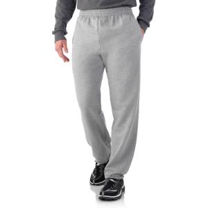 Fruit of the Loom Mens Eversoft Fleece Joggers with Pockets, Relaxed Fit, Moisture Wicking, Breathable, Tapered Sweatpants(Steel Grey)