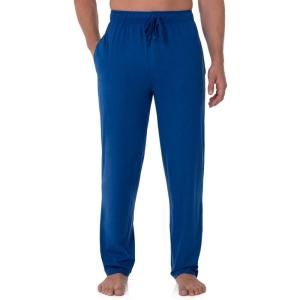 Fruit of the Loom Men’s Extended Sizes Jersey Knit Sleep Pajama Lounge Pant (1 & 2 Packs)(Mazarine Blue)