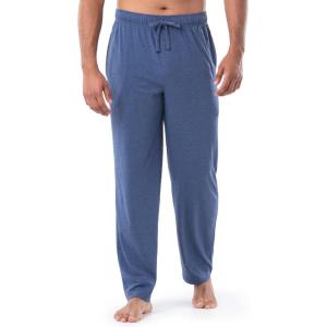 Fruit of the Loom Men’s Extended Sizes Jersey Knit Sleep Pajama Lounge Pant (1 & 2 Packs)(Navy Heather)