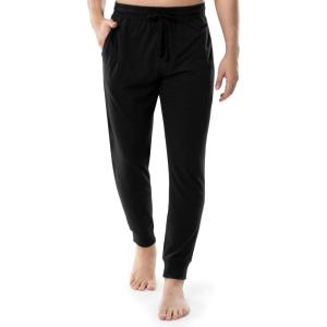 Fruit of the Loom Men’s Jersey Knit Jogger Sleep Pant(Black)