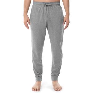 Fruit of the Loom Men’s Jersey Knit Jogger Sleep Pant(Grey Heather)