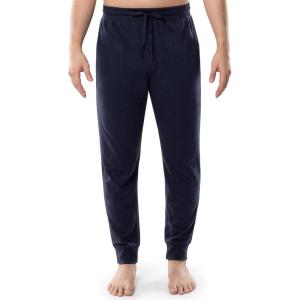 Fruit of the Loom Men’s Jersey Knit Jogger Sleep Pant(Navy)