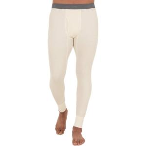 Fruit of the Loom Mens Recycled Premium Waffle Thermal Underwear Long Johns Bottom (1, 2, 3, and 4 Packs)(Natural)