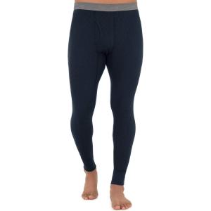 Fruit of the Loom Mens Recycled Premium Waffle Thermal Underwear Long Johns Bottom (1, 2, 3, and 4 Packs)(Navy)