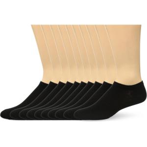 Fruit of the Loom Men’s Workgear Durable Crew Socks with Arch Support(Black)
