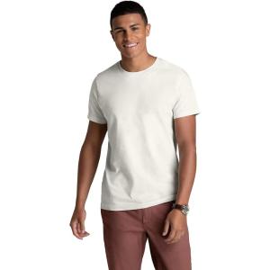 Fruit of the Loom Recover Cotton T-Shirt Made with Sustainable, Low Impact Recycled Fiber(Ivory)
