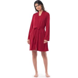 Fruit of the Loom Women’s Beyondsoft Sleep Chemise and Robe Set(Radiant Red)