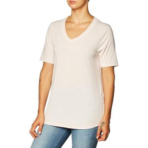 Fruit of the Loom Womens Essentials All Day Elbow Length V-Neck T-Shirt(Cashmere Heather)