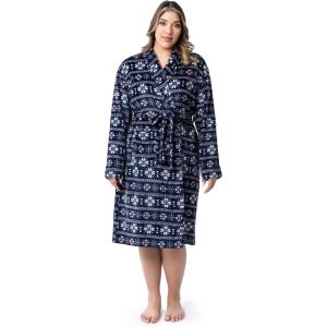 Fruit of the Loom Womens Fleece Robe(Fairisle)