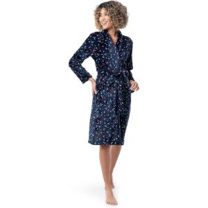 Fruit of the Loom Womens Fleece Robe(Multi Confetti)