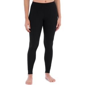 Fruit of the Loom Women’s Micro Waffle Thermal Bottom(Black)