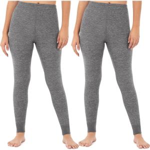 Fruit of the Loom Women’s Micro Waffle Thermal Bottom(Smoke Heather/Smoke Heather)