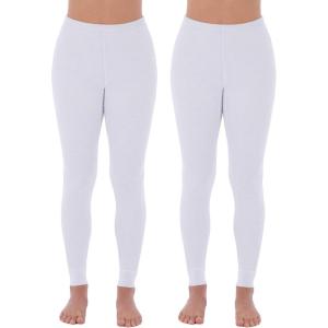 Fruit of the Loom Women’s Micro Waffle Thermal Bottom(White/White)