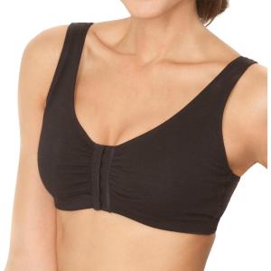 Fruit of the Loom Women’s Multi-Pack Front Closure Cotton Bra(Black)