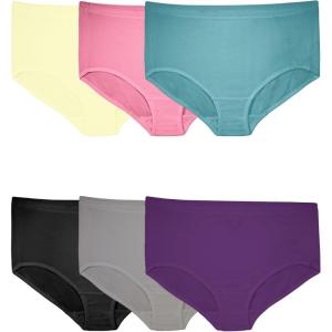 Fruit of the Loom Women’s Plus Size Underwear Briefs, Fit for Me, Designed to Fit Your Curves(Brief – Micro Mesh – Colors May Vary)