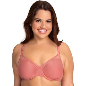 Fruit of the Loom Women’s Smooth Spacer T-Shirt Bra -Breathable, Ultra-Soft, Flexible, and Invisible Under Tees(Desert Dusk)
