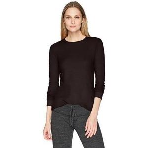 Fruit of the Loom Women’s Thermal Waffle Top(Black Soot)