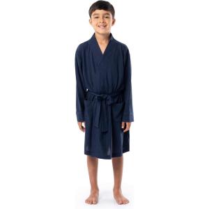 Fruit of the Loom boys Classic Waffle Robe(Time Square Navy)